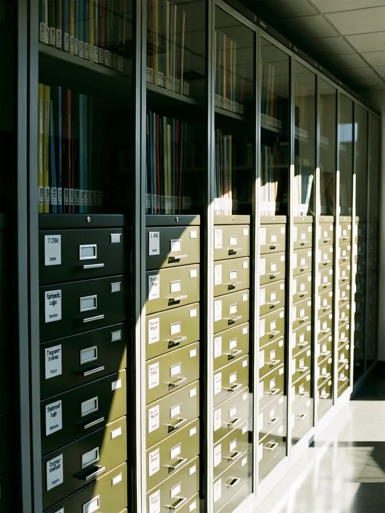Visual metaphor for logical archives