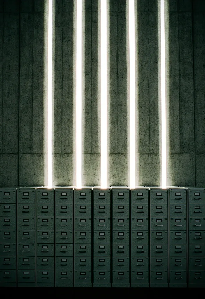 Brutalist architectural detail representing logical structure